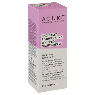 Acure Night Cream Whipped Rejuvenating Radically 1/1.7 OZ [UNFI-CARLISLE #2344240]