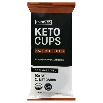 Evolved Keto Cups Hazelnut Butter 9/1.41 OZ [UNFI-CARLISLE #2521649] [ebt]