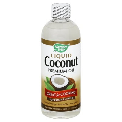 Natures Way Coconut Oil Premium Liquid 1/20 OZ [UNFI-CARLISLE #1796697] [ebt]