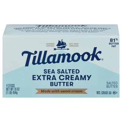 Tillamook Butter Extra Creamy Sea Salted 18/1 LB [UNFI #2628055] [ebt]