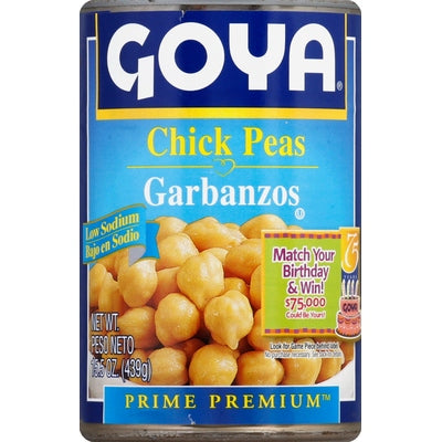 Goya Chick Peas Garbanzos 24/15.5 OZ [UNFI #0859165] [ebt]