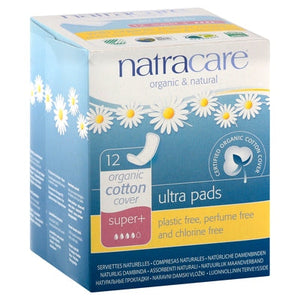 Natracare Ultra Pads Super+ 12 Ct [UNFI-CARLISLE #0334904]