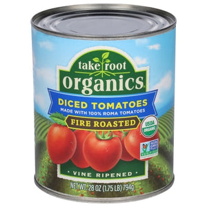Take Root Organics Tomatoes Fire Roasted Diced 6/28 OZ [UNFI #3017423] [ebt]