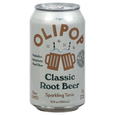 Olipop Sparkling Tonic Classic Root Beer 12/12 OZ [UNFI #2552842] [ebt]