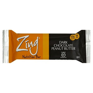 Zing Bar Nutrition Bar Dark Chocolate Peanut Butter 12/1.76 OZ [UNFI-CARLISLE #1055110] [ebt]