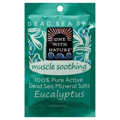 One With Nature Mineral Salts Dead Sea Eucalyptus 6/2.5 OZ [UNFI-CARLISLE #1841741]