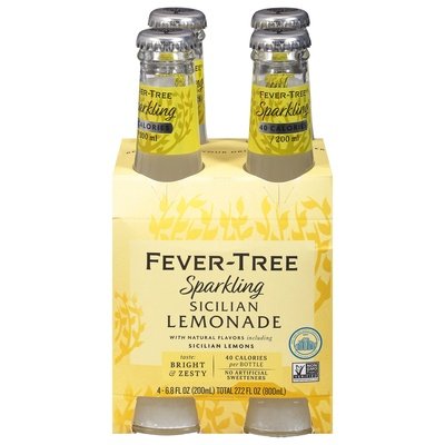 Fever-Tree Tonic Water Sicilian Lemonade Sparkling 6/4/6.8 OZ [UNFI #2895563] [ebt]