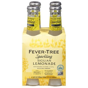 Fever-Tree Tonic Water Sicilian Lemonade Sparkling 6/4/6.8 OZ [UNFI #2895563] [ebt]