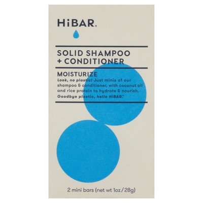 Hibar Shampoo + Conditioner Solid Moisturize Mini 1/1 OZ [UNFI-CARLISLE #2877959]