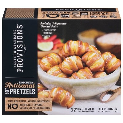 Eastern Standard Provisions Pretzels Soft Artisanal Handcrafted 6/12.5 OZ [UNFI #2994234] [ebt]