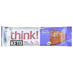 Think! Protein Bar Keto Chocolate Mousse Pie 10/1.2 OZ [UNFI-CARLISLE #2754141] [ebt]