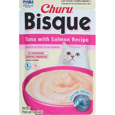 Inaba Cat Food Complement Tuna With Salmon Recipe Bisque 12/1.4 OZ [UNFI-CARLISLE #2957934]