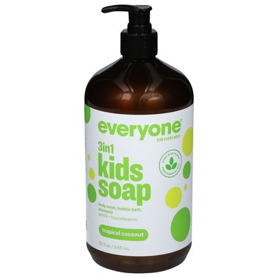 Everyone Kids Soap Tropical Coconut 3In1 1/32 OZ [UNFI-CARLISLE #1156694]