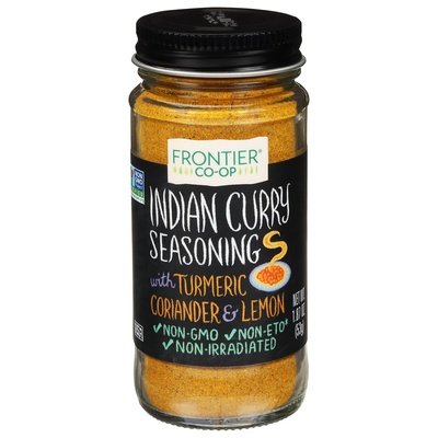 Frontier Nat Prod Co-Op Seasoning Indian Curry With Turmeric Coriander & Lemon 1/1.87 OZ [UNFI-CARLISLE #439380] [ebt]