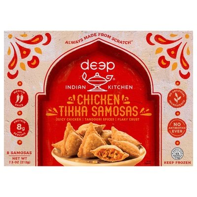 Deep Chicken Tikka Samosas Medium Spice 12/7.5 OZ [UNFI #2502748] [ebt]