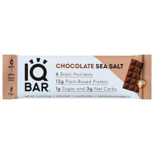 Iqbar Protein Bar Chocolate Sea Salt 12/1.6 OZ [UNFI-CARLISLE #2446086] [ebt]