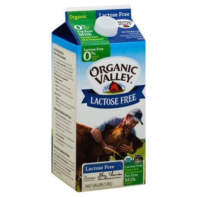 Organic Valley Milk Fat Free Lactose Free 0% Milkfat 6/64 OZ [UNFI #806034] [ebt]