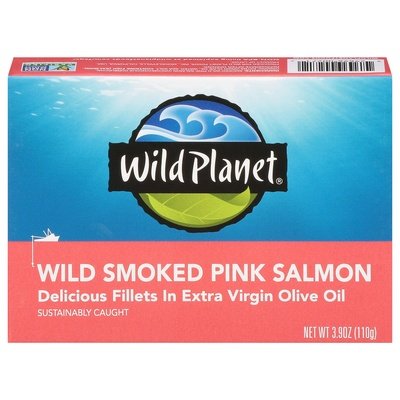 Wild Planet Salmon Pink Wild Smoked 12/3.9 OZ [UNFI #2925790] [ebt]