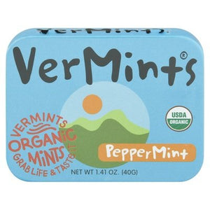 Vermints Mints Organic Peppermint 6/1.41 OZ [UNFI-CARLISLE #445932] [ebt]
