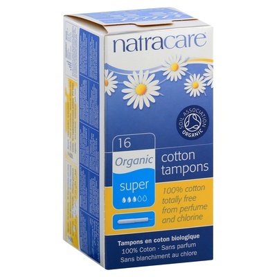 Natracare Tampons Cotton Organic Super 1/16 CT [UNFI-CARLISLE #639724]