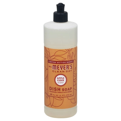 Mrs Meyers Dish Soap Apple Cider Scent 6/16 OZ [UNFI #2161719]