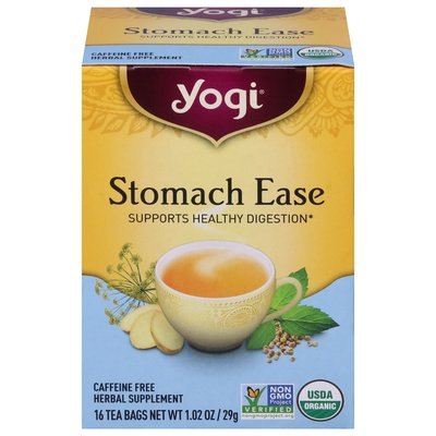 Yogi Stomach Ease Caffeine Free Tea Bags 6/16 Bag [UNFI #0355172] [ebt]
