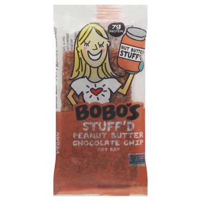 Bobos Oat Bars Oat Bar Peanut Butter Chocolate Chip Stuffd 12/2.5 OZ [UNFI #2060408] [ebt]