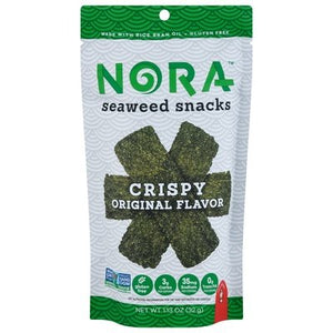 Nora Snacks Seaweed Snacks Original Flavor Crispy 12/1.13 OZ [UNFI #2454841] [ebt]