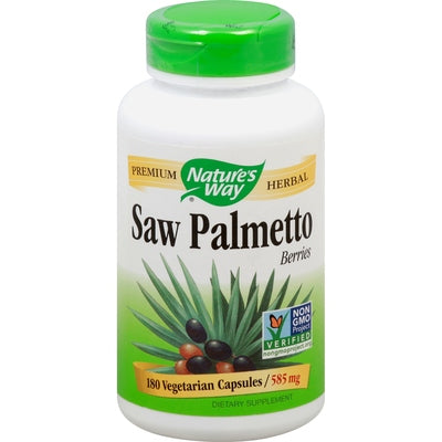Natures Way Saw Palmetto Berries 585 Mg Vegetarian Capsules 1/180 CAP [UNFI-CARLISLE #389742]