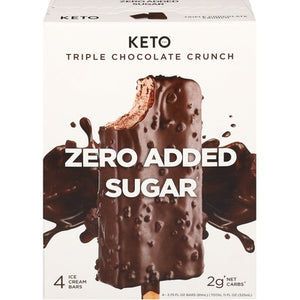 Keto Pint Ice Cream Bars Triple Chocolate Crunch 6/4/2.75 F [UNFI #02925030] [ebt]