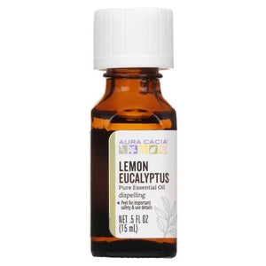 Aura Cacia Pure Essential Oil Dispelling Lemon Eucalyptus 1/.5 OZ [UNFI-CARLISLE #604272]