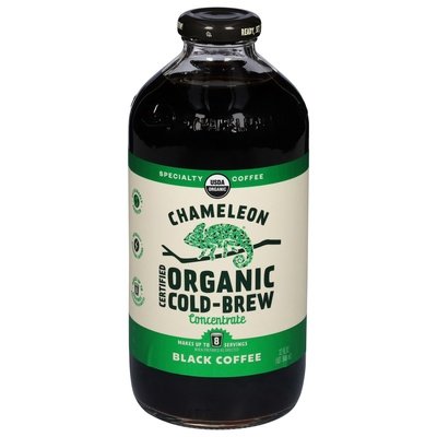 Chameleon Cold Brew Black Coffee Organic Concentrate Cold-Brew 6/32 OZ [UNFI #1150820] [ebt]
