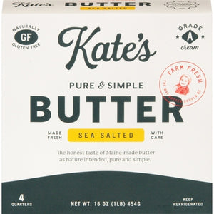 Kates Butter Sea Salted Gluten Free 18/16 OZ [UNFI #0261032] [ebt]