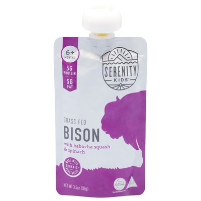 Serenity Kids Bison Grass Fed 6+ Months 6/3.5 OZ [UNFI-CARLISLE #2367266] [ebt]