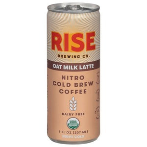 Rise Brewing Co Nitro Cold Brew Coffee Dairy Free Oat Milk Latte 12/7 OZ [UNFI #2379857] [ebt]