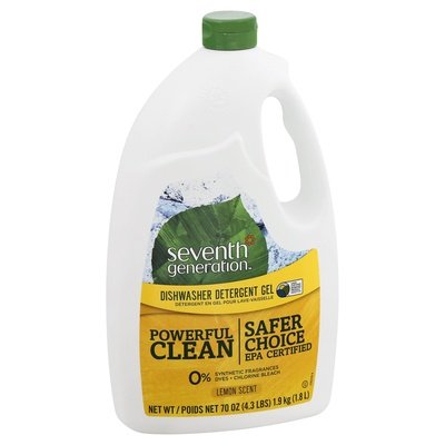 Seventh Generation Detergent Gel Dishwasher Lemon Scent 6/70 OZ [UNFI #1077346]