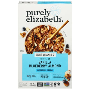 Purely Elizabeth Superfood Cereal Vanilla Blueberry Almond Recipe No. 29 10/11 OZ [UNFI #03150109] [ebt]