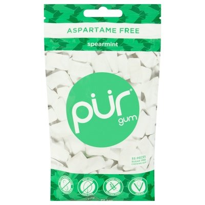 Pur Gum Chewing Gum Sugar Free Aspartame Free Spearmint 12/2.72 OZ [UNFI-CARLISLE #2230217] [ebt]