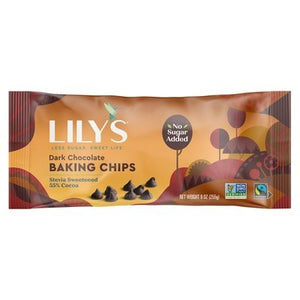 Lilys Baking Chips Dark Chocolate 12/9 OZ [UNFI #1272608] [ebt]
