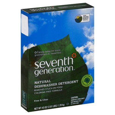 Seventh Generation Dishwasher Detergent Natural Free & Clear 12/45 OZ [UNFI #449934]