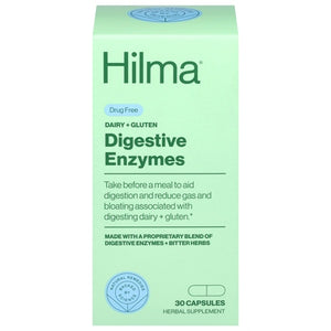 Hilma Digestive Enzymes Dairy + Gluten Capsules 1/30 CT [UNFI-CARLISLE #3033404]