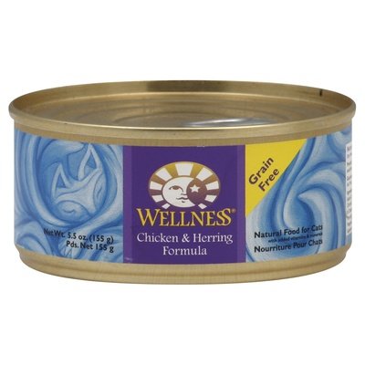 Wellness Food For Cats Chicken & Herring Formula 24/5.5 OZ [UNFI #0604587]