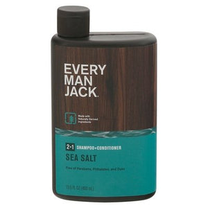 Every Man Jack Shampoo + Conditioner Sea Salt 2 In 1 1/13.5 OZ [UNFI-CARLISLE #2843415]