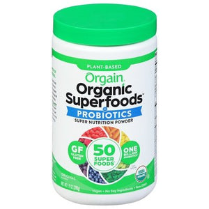 Orgain Super Nutrition Powder Original Flavored Probiotics 1/.62 LBS [UNFI-CARLISLE #1795780]