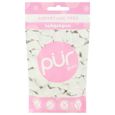 Pur Gum Chewing Gum Aspartame Free Sugar Free Bubblegum 12/77 GM [UNFI-CARLISLE #2020154] [ebt]