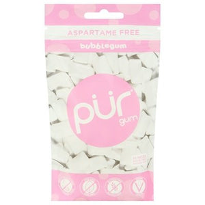 Pur Gum Chewing Gum Aspartame Free Sugar Free Bubblegum 12/77 GM [UNFI-CARLISLE #2020154] [ebt]