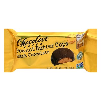 Chocolove Dark Chocolate Peanut Butter Cups 10/1.2 OZ [UNFI-CARLISLE #2950244] [ebt]