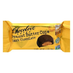 Chocolove Dark Chocolate Peanut Butter Cups 10/1.2 OZ [UNFI-CARLISLE #2950244] [ebt]