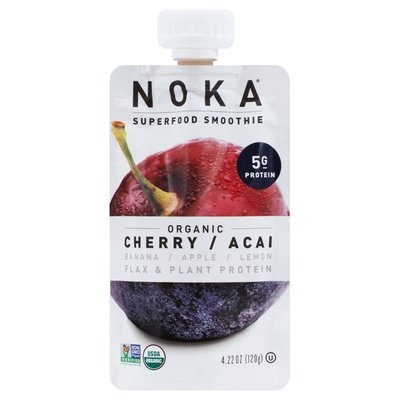 Noka Superfood Smoothie Organic Cherry/Acai 6/4.22 OZ [UNFI-CARLISLE #2308153] [ebt]