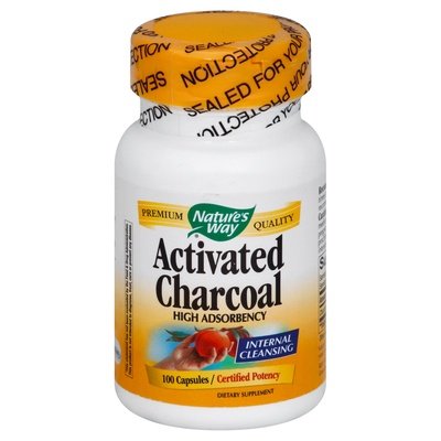 Natures Way Activated Charcoal Capsules 1/100 CAP [UNFI-CARLISLE #565408]